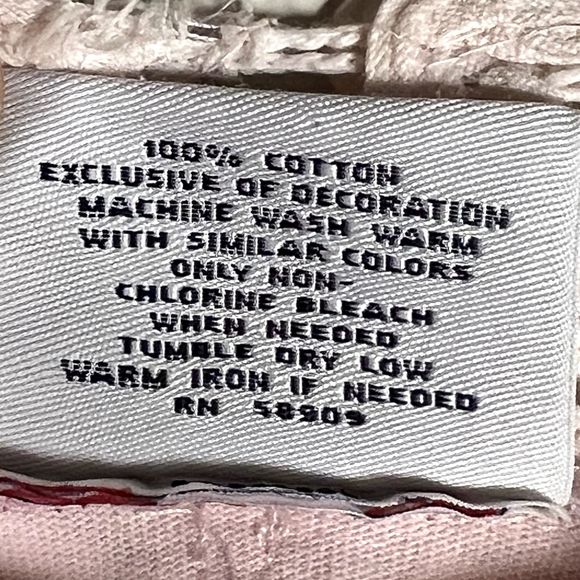 Westbound Sz PS Embroidered Neckline Short-Sleeve T-Shirt Pale Pink 100% Cotton - Picture 7 of 10